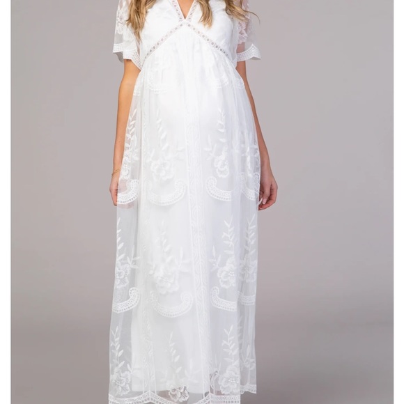 Pink blush maternity dress - Picture 4 of 7